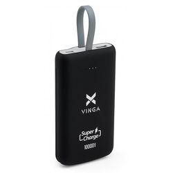 Пристрій зарядний PowerВank VINGA VPB1SQSC чорний 10000 mAh