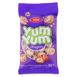 Арахіс в цукровій оболонці з кунжутом Klim Yum Yum 80 г