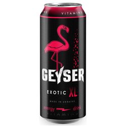 Напій енергетичний безалкогольний GEYSER EXOTIC ХL ж/б 0.5 л