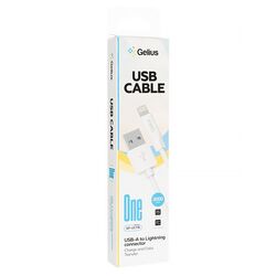 Кабель USB-Lightning Gelius One GP-UC118 білий 2 м