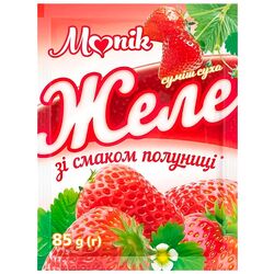 Желе Monik із смаком полуниці 85 г