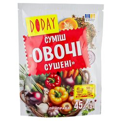 Приправа Doday Суміш овочі сушені 45 г