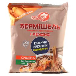 Вермішель гречана швидкого приготування негостра Skorovarka Курка з грибами 75 г