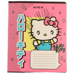 Зошит шкiльний клiтинка KITE серія Hello Kitty 12 аркушів