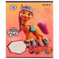 Зошит шкiльний коса лінія KITE серія My Little Pony 12 аркушів