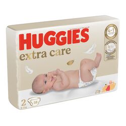 Підгузки дитячі Huggies Extra Care 2 3-6 кг 58 шт/пач