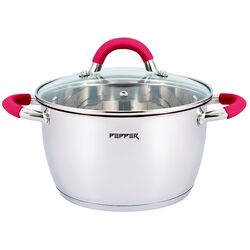 Каструля зі скляною кришкою 4,4 л PEPPER BEGONIA d=22 см