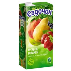 Сік Садочок Мультивітамін з м'якоттю 0.95 л