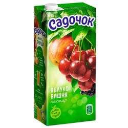 Нектар освітлений Садочок Яблуко-вишня 0.95 л
