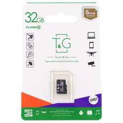 Карта пам'яті без адаптера T&G microSDHC UHS-1 32 Гб