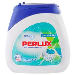 Капсули для прання PERLUX Universal 18+2 шт/уп