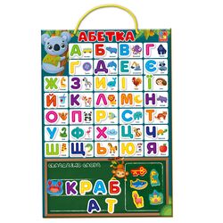 Гра настільна дитяча Vladi Toys Магнітна абетка