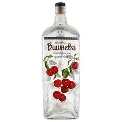 Графин скляний з ручкою деколь Наливка вишнева 1,5 л