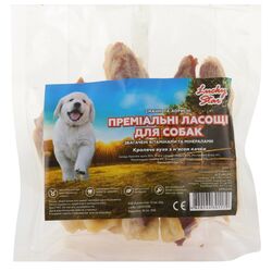 Ласощі для собак Lucky Star Кроляче вухо з м'ясом качки 200 г