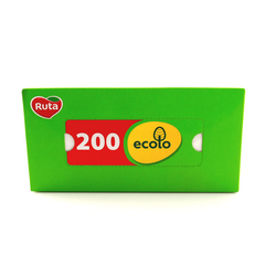 Серветки косметичні Ecolo пенал 200 л.
