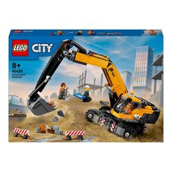 Конструктор дитячий LEGO City Жовтий будівельний екскаватор 633 деталі