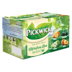 Чай чорний Pickwick Асорті Апельсин, смородина, яблуко, персик 1,5г х 20 шт/пач