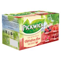 Чай чорний Pickwick Асорті Лісові ягоди, полуниця, малина, вишня 1,5г х 20 шт/пач