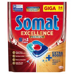 Таблетки для посудомийних машин 5в1 Somat Excellence 54 шт/уп.