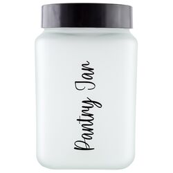 Банка для сипучих скляна з кришкою HEREVIN Ice біла 1,5 л