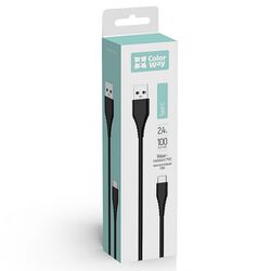 Кабель USB-Type-C ColorWay CBUC026 чорний 1 м