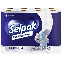 Набір паперу туалетного SELPAK Professional Premium білий 3 шари 24 шт/уп