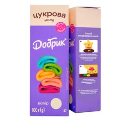 Маса для кондитерського декору цукрова Добрик колір мікс 100 г