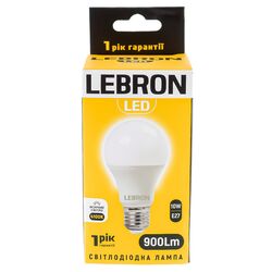 Лампа LED LEBRON А60 10Вт Е27 4100К 220В
