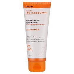 Крем-паста для волосся проти лупи ihealth SeboClean з дисульфідом селену 75 мл