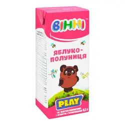 Сік Вінні яблучно-полуничний 0,2 л