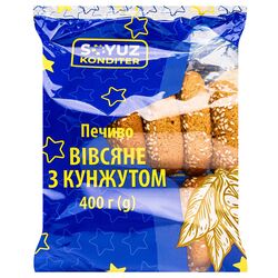 Печиво вівсяне Союз-Кондитер з кунжутом 400 г