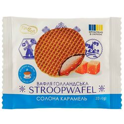 Вафля голландська Fine Eat Stroopwafel Солона карамель 33 г