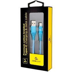 Кабель USB-Type-C Cablexpert CC-USB2B-AMCM-VW блакитний 2 м