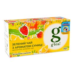 Чай зелений g'tea! Суниця 1,75г х 20шт/пач.