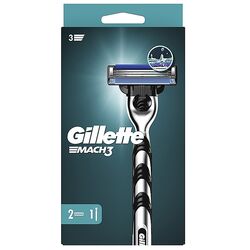 Набір станок для гоління GILLETTE MACH3+2 змінні касети