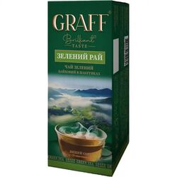 Чай зелений GRAFF Зелений Рай 1,8г х 20шт/пач.