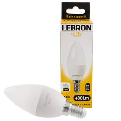 Лампа LED LEBRON L-С37 6Вт Е14 4100К 220 В