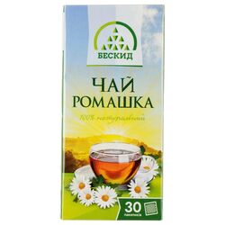 Чай трав'яний БЕСКИД Ромашка 1г х 30шт/пач