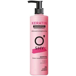 Шампунь для волосся O'shy Professional Keratin Блиск і випрямлення 400 мл