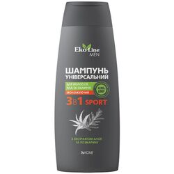 Шампунь для волосся чоловічий універсальний 3в1 EkoLine Sport 400 мл