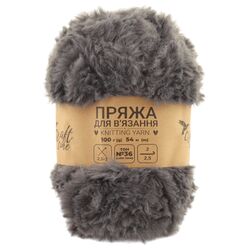 Пряжа для в'язання пухнаста Craft time 100 г 54 м тон №36