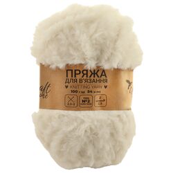 Пряжа для в'язання пухнаста Craft time 100 г 54 м тон №2
