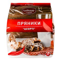 Пряники глазуровані Хлібодар Асорті 300 г