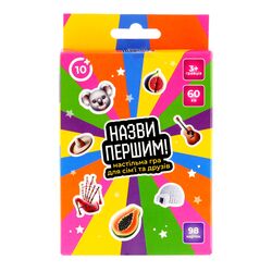 Гра настільна карткова Giftomania Назви першим (укр) в коробці
