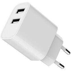 Адаптер для зарядки мережевий Gembird TA-UC-2A12-01 2 USB білий