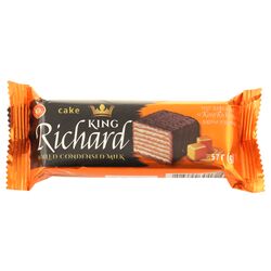 Торт вафельний глазурований Бісквіт-Шоколад King Richard Варена згущенка 57 г