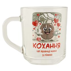 Кухоль скляний Green tea деколь Веселі фрукти 250 мл