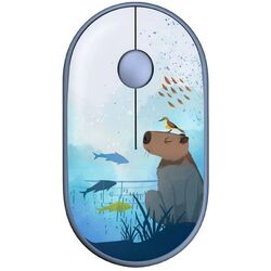 Миша комп'ютерна бездротова 2E MF300 Capybara: Swim синя