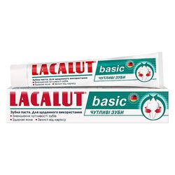 Паста зубна LACALUT Basic Чутливі зуби 75 мл