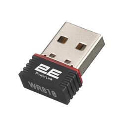 Адаптер мережі WiFi USB 2E PowerLink WR818 чорний
